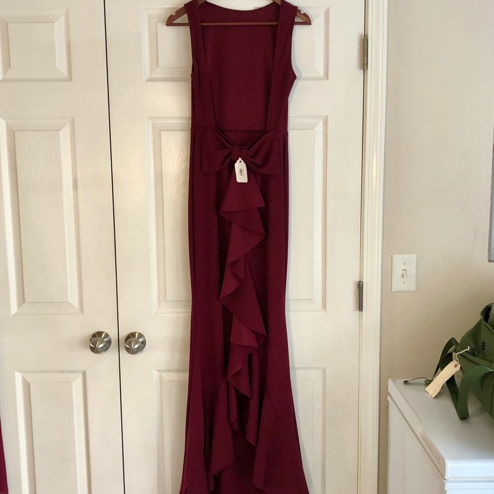 Maroon formal dress